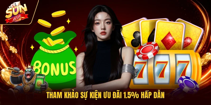 Tham khảo sự kiện ưu đãi 1.5% hấp dẫn