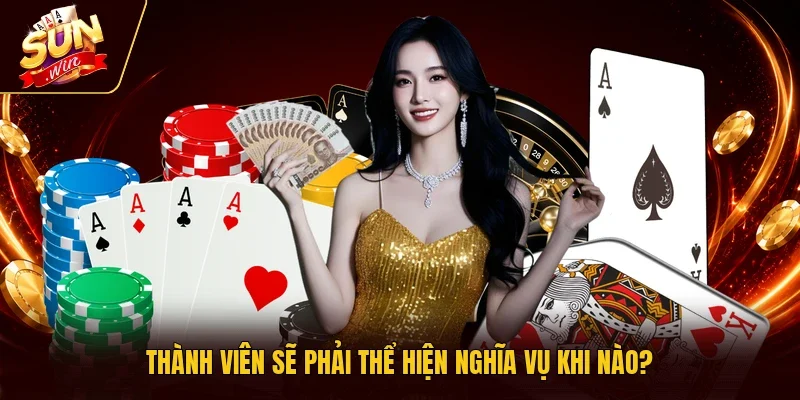 Thành viên sẽ phải thể hiện nghĩa vụ khi nào?